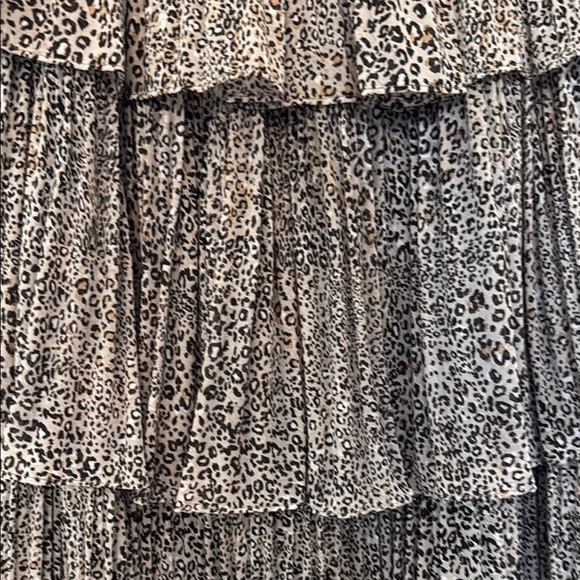 1. State Tiered Leopard Print Midi Skirt - Picture 2 of 8